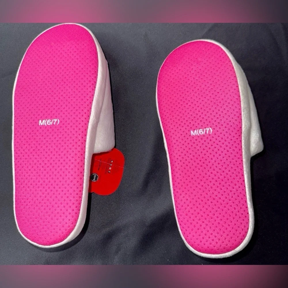 Hello Kitty Women's Slippers - White and Pink - Picture 2 of 2